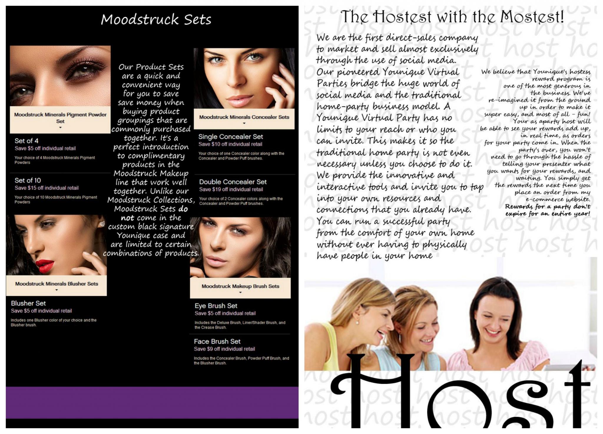 "Younique Catalog" full screen photo slideshow on